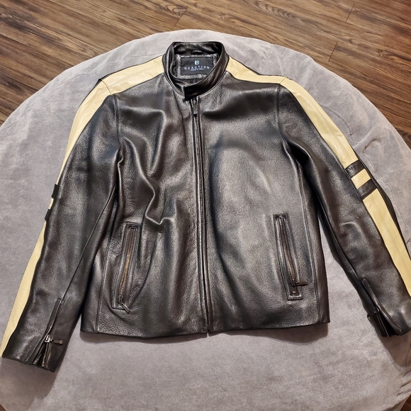 Reaction Kenneth Cole Other - Mens leather motorcycle jacket